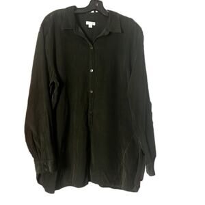 J.JILL‎ CORDUROY LONG SLEEVE GREEN NWOT SHIRT SIZE XL